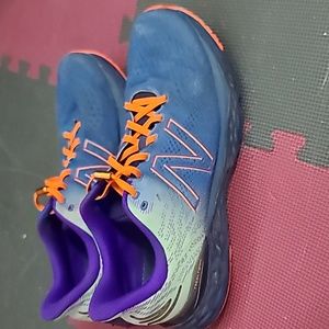 New Balance Fresh Foam, green, blue purple,  orange, 11.5
